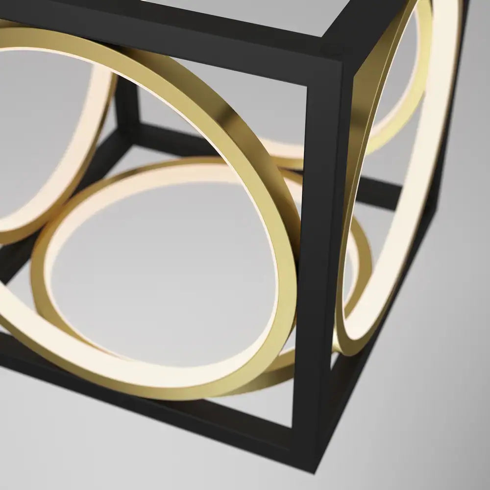 NEW - Artika Astoria LED Pendant Ceiling Light, Black & Gold - Retail $105