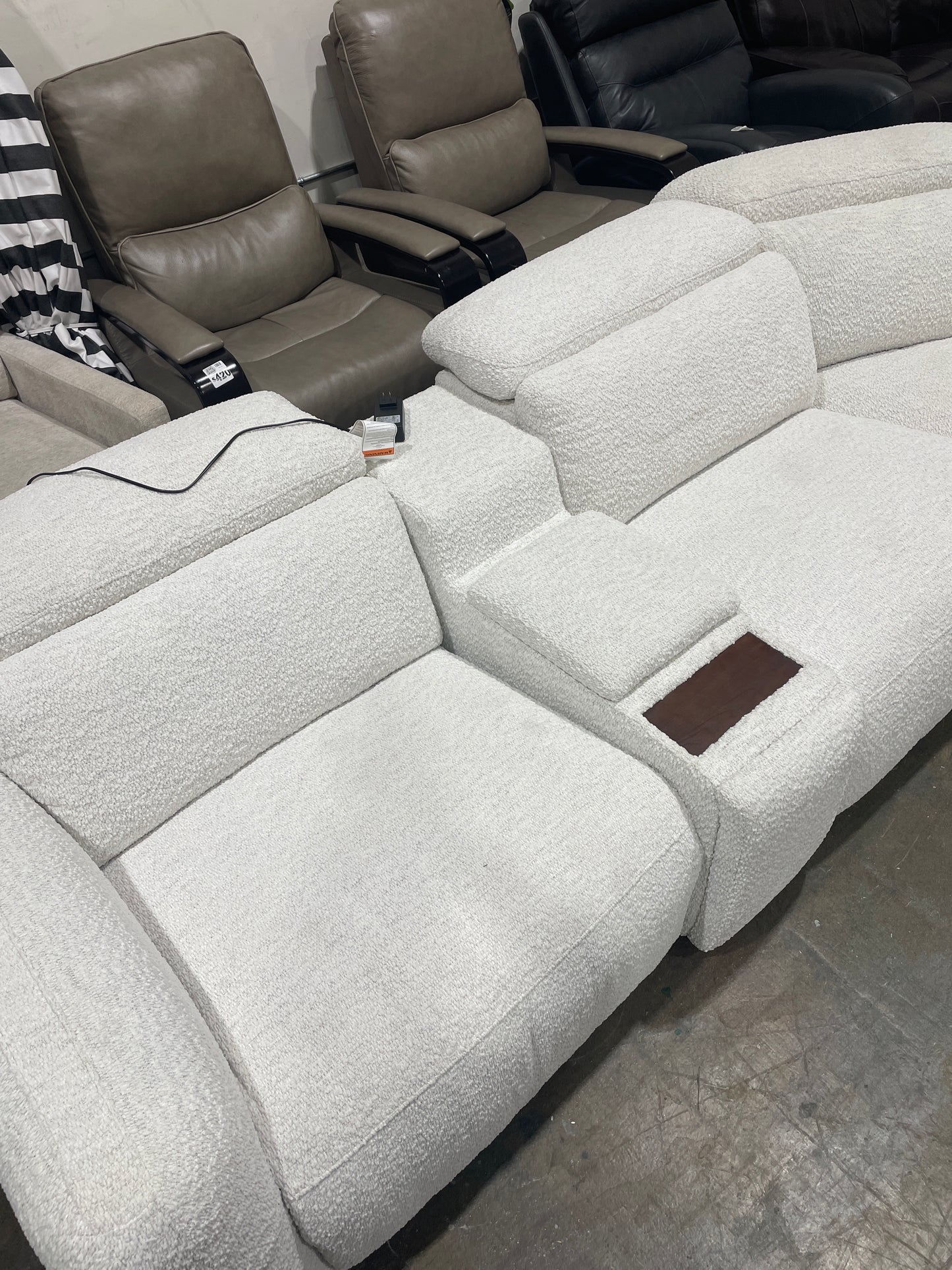 Monroe 6-piece Fabric Power Reclining Sectional with Power Headrests