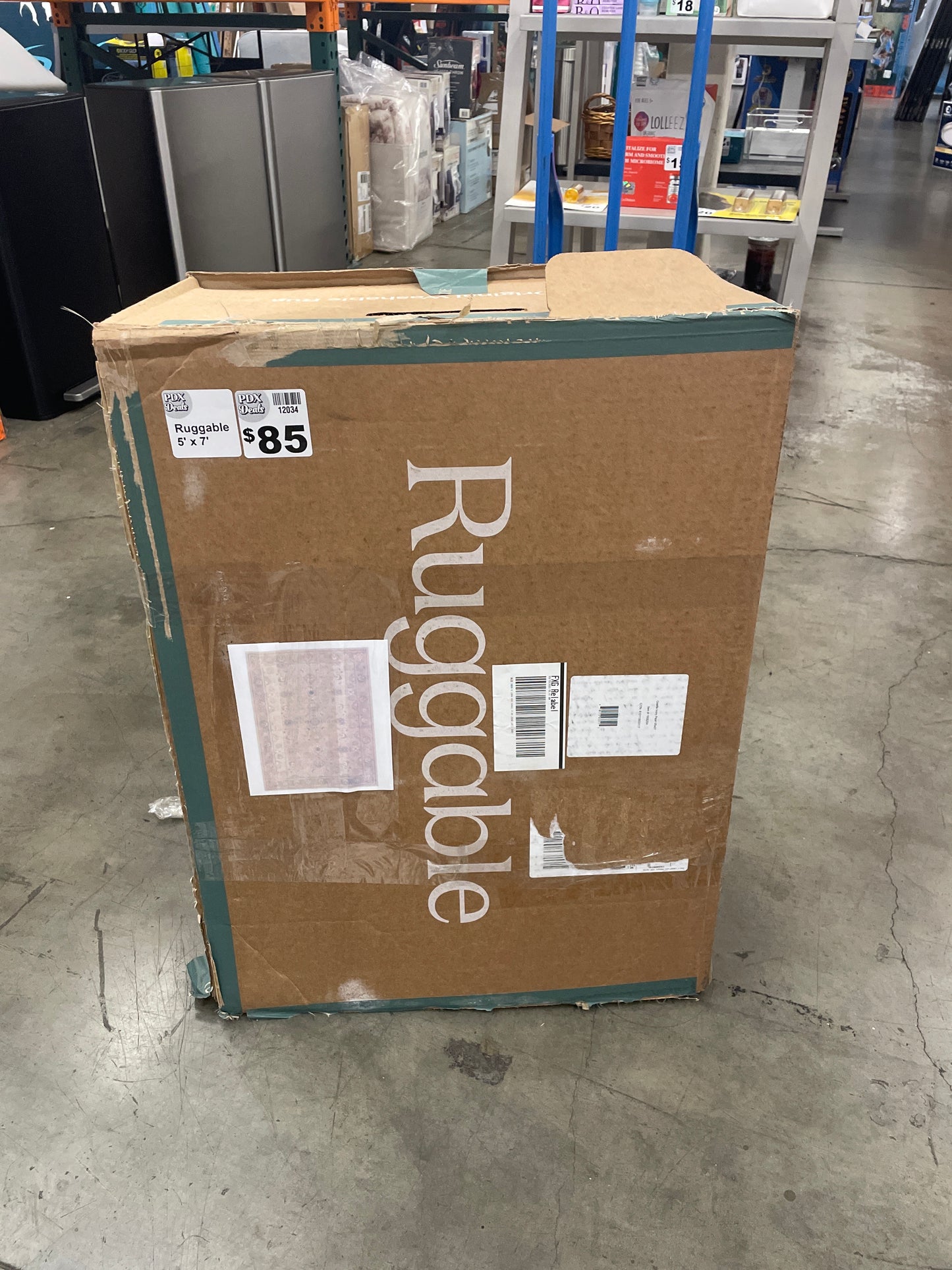 Ruggable Flatwoven Washable Odette Rug, 5’ x  7’