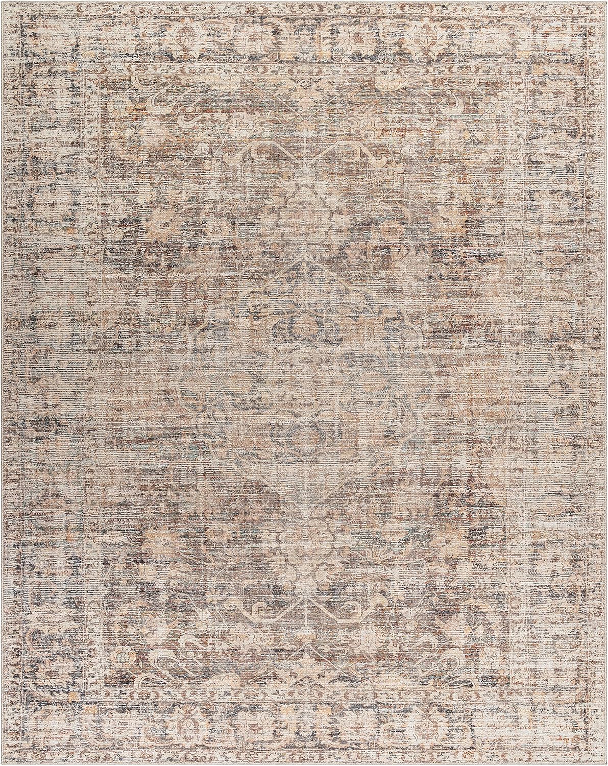Livabliss x Becki Owens Marlene Area Rug, 6'7" x 9', Dark Brown - Retail $296