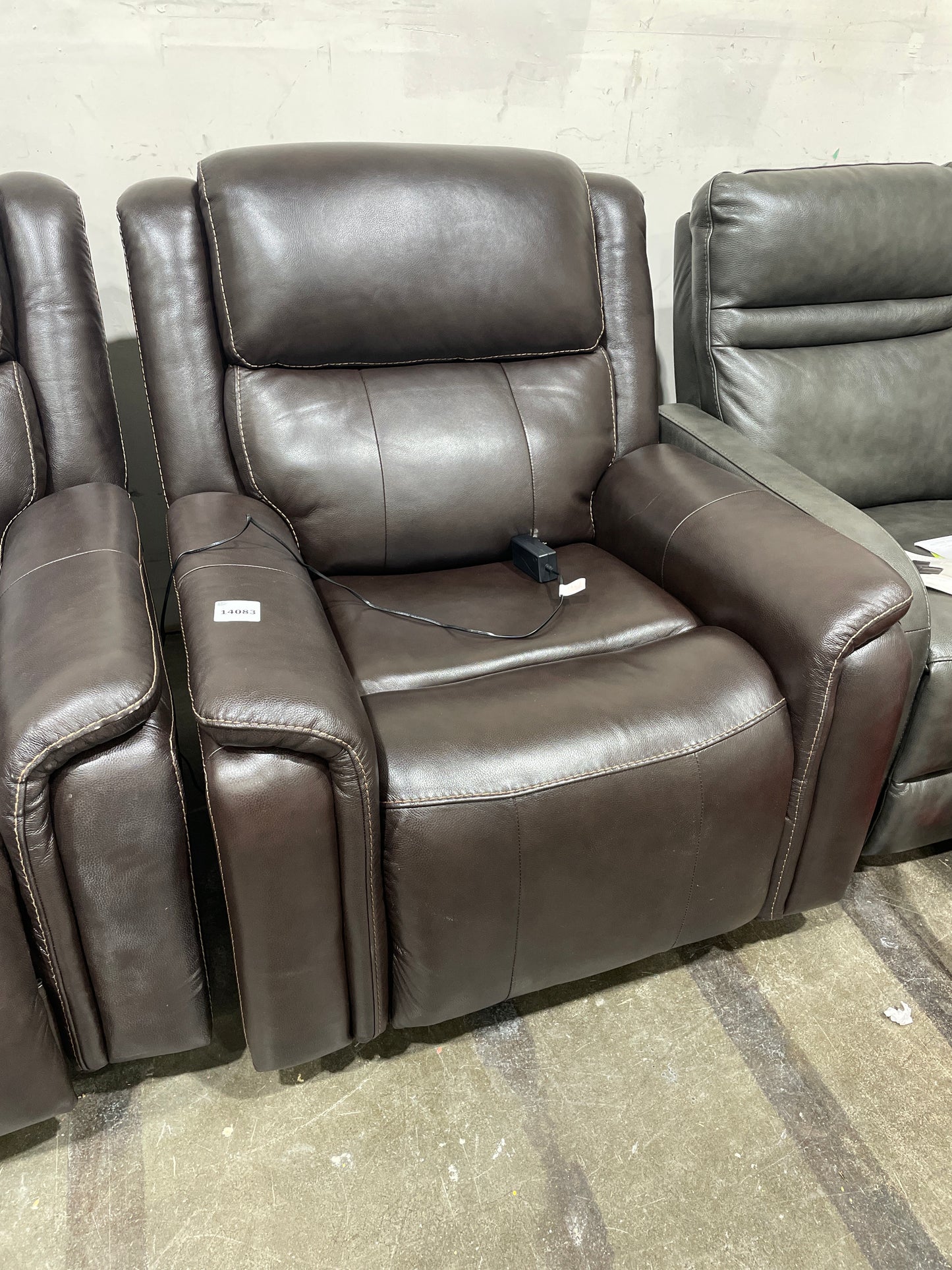 Barcalounger Bryson Leather Power Rocker Recliner with Power Adjustable Headrest