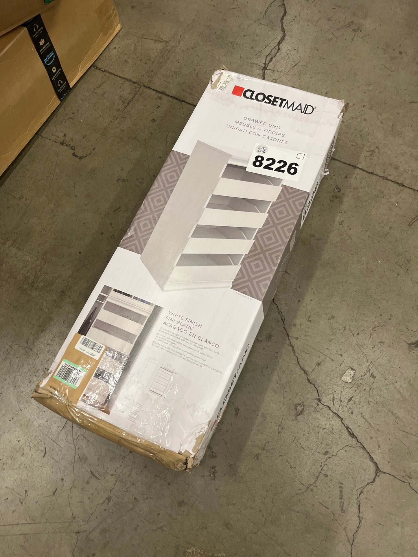 NEW - ClosetMaid Modular Storage Unit with 4 Drawers, Wood Closet Organizer, Stacking, Full Backer, Storage, Decorative Trim, White - Retail $113