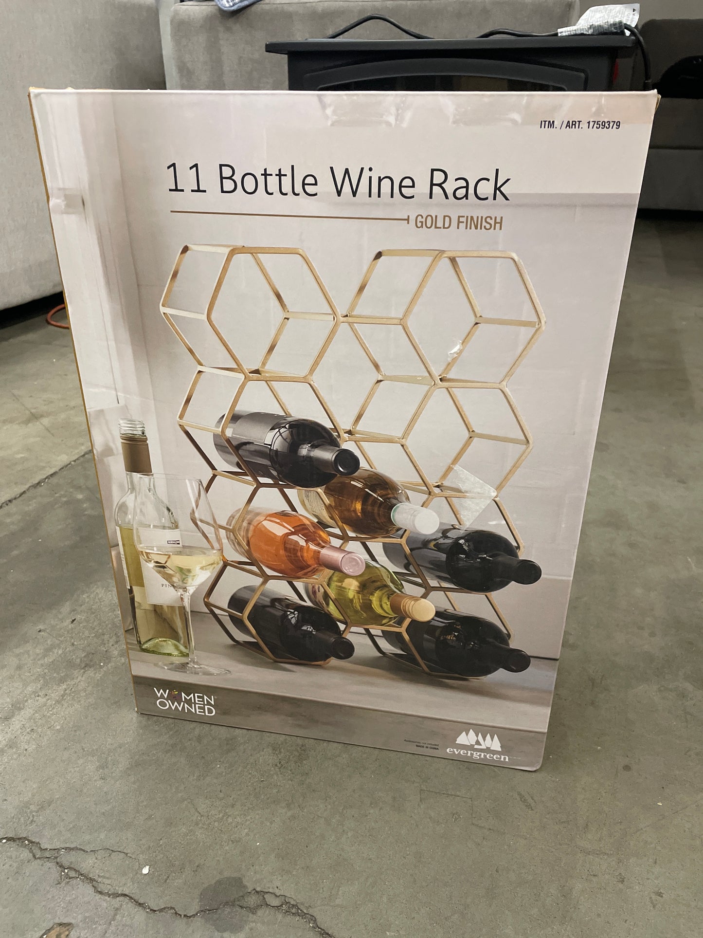 11 Bottle Wine Rack - Retail $20