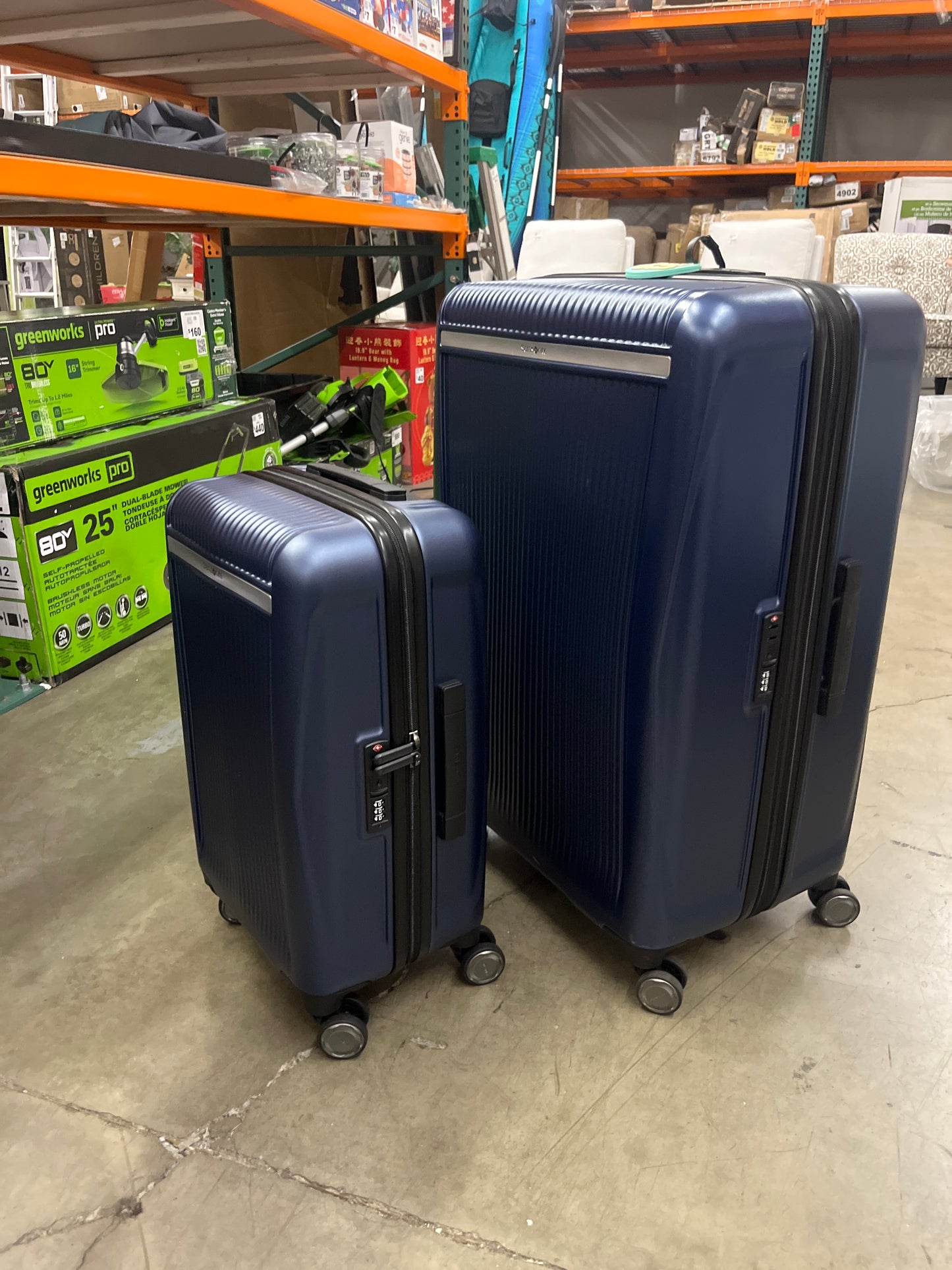 NEW - Samsonite Blackstone Blue 2-piece Hardside Expandable Spinner Luggage Set