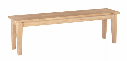 NEW -  60″ Wide Shaker Bench BE-60S