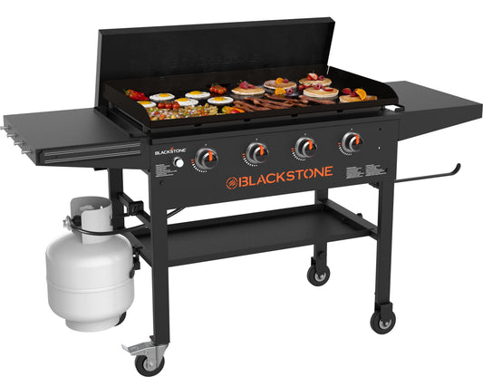 Blackstone 36 inch Griddle with Hard Cover and Folding Shelves