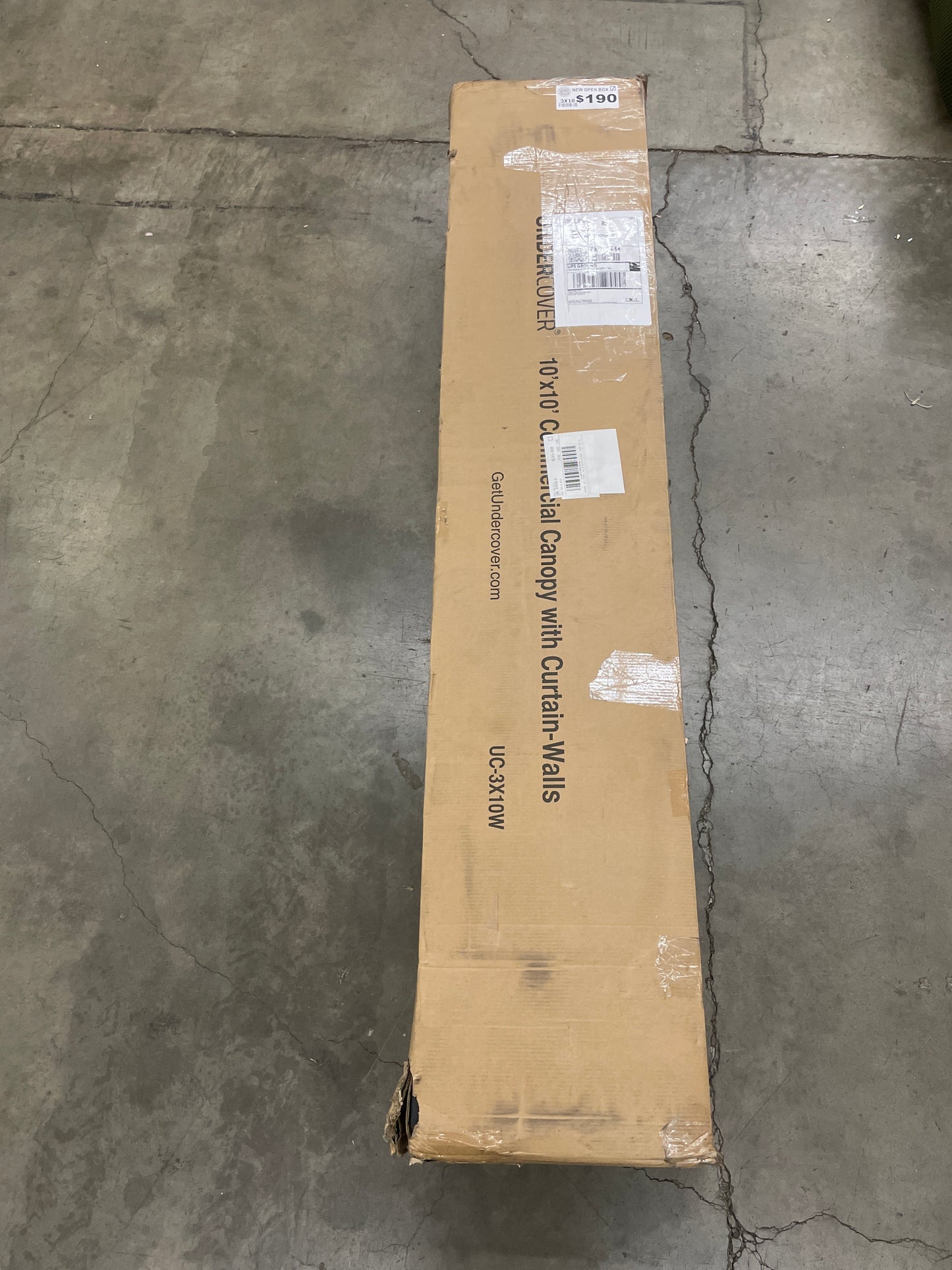 NEW - 10’x10’ – UNDERCOVER® X3 Canopy | Steel Frame Commercial | Curtain-Walls | TILT-N-GO™ Wheels