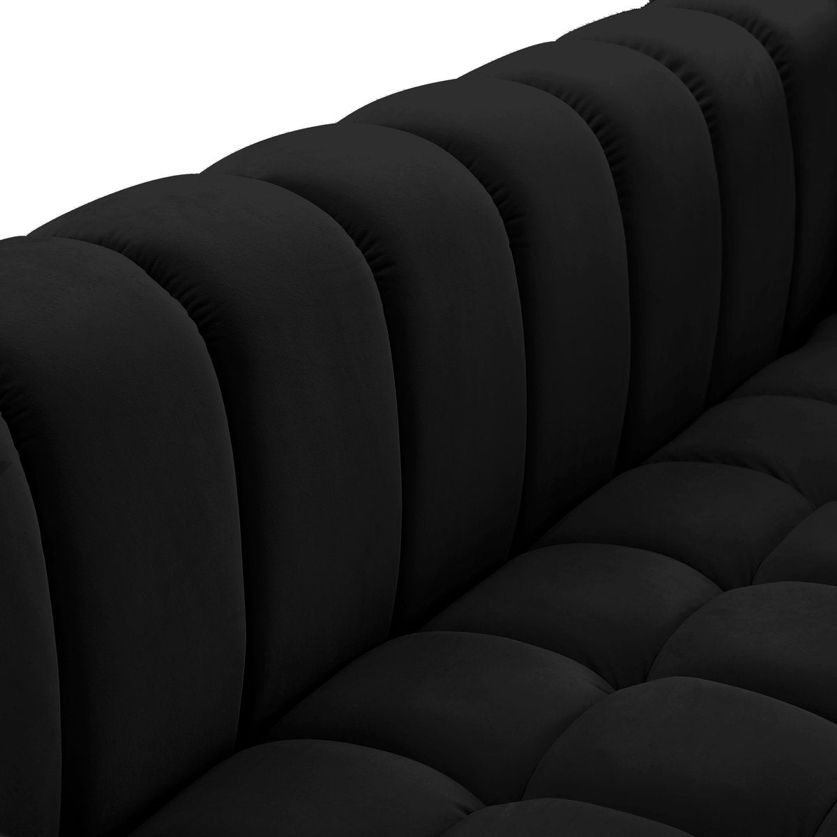 Carlan 91" Velvet Tuxedo Arm Sofa