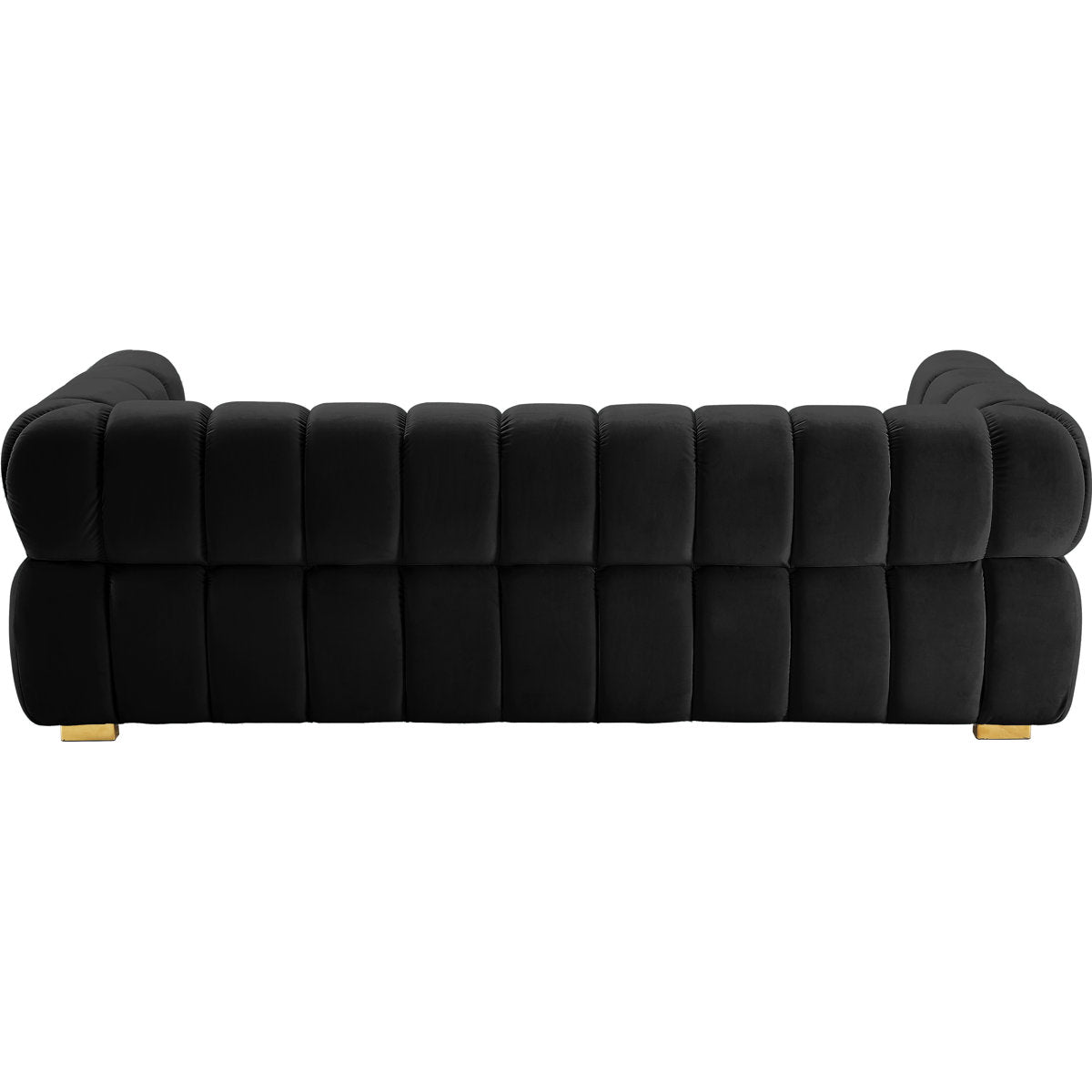 Carlan 91" Velvet Tuxedo Arm Sofa