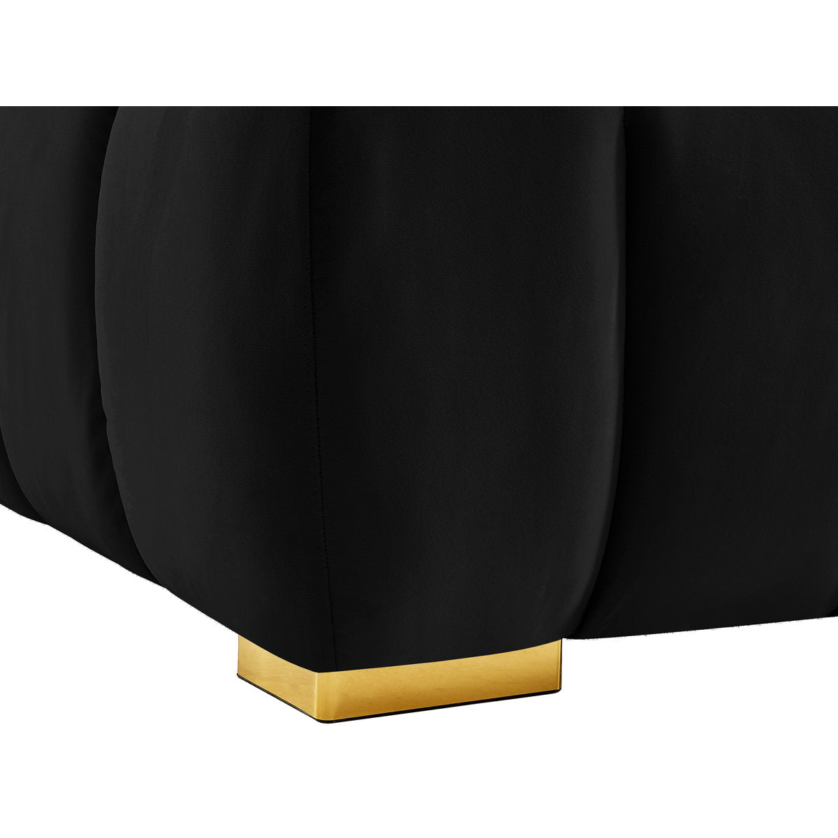 Carlan 91" Velvet Tuxedo Arm Sofa