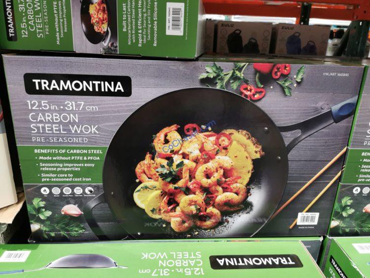 Tramontina Carbon 12.5 in Steel Wok - Retail $34