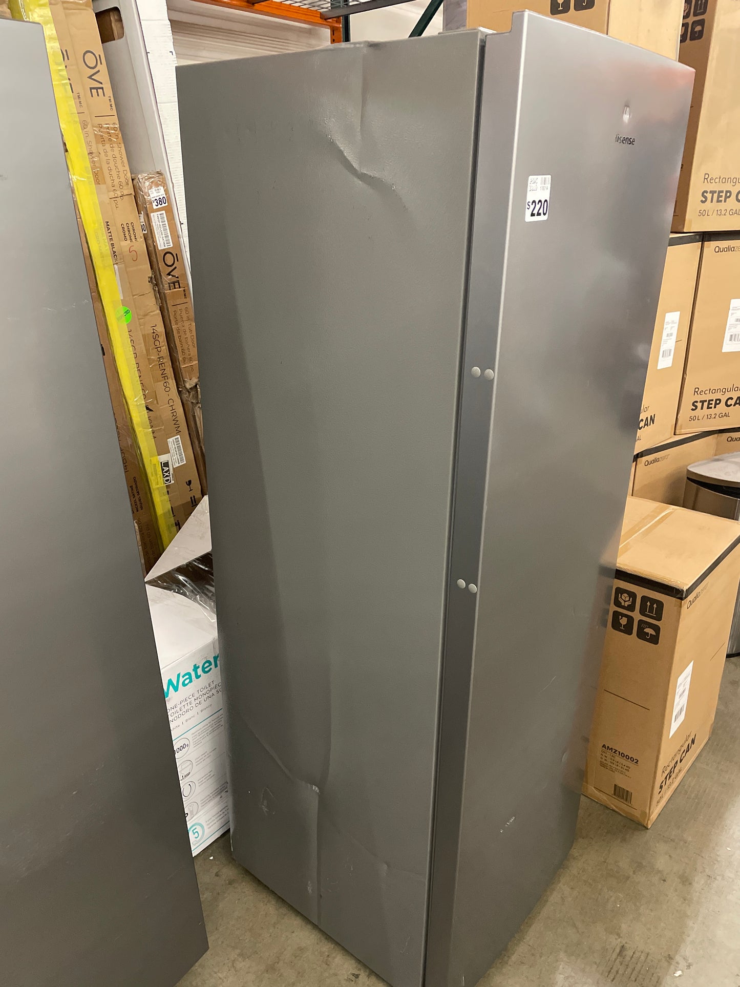 DAMAGED - Hisense 10.2 cu. ft. Garage Ready Frost Free Convertible Upright Freezer with Seal Break Handle