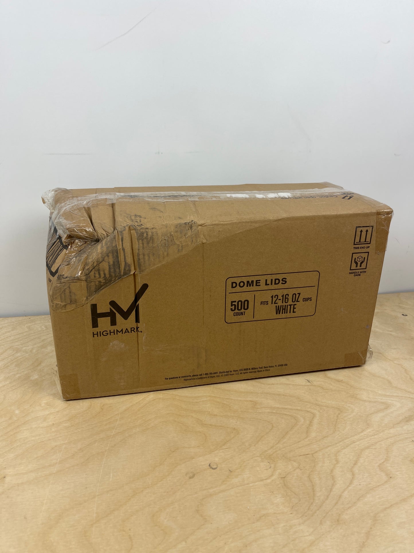 Highmark® Hot Coffee Cup Lids, White, Pack Of 500