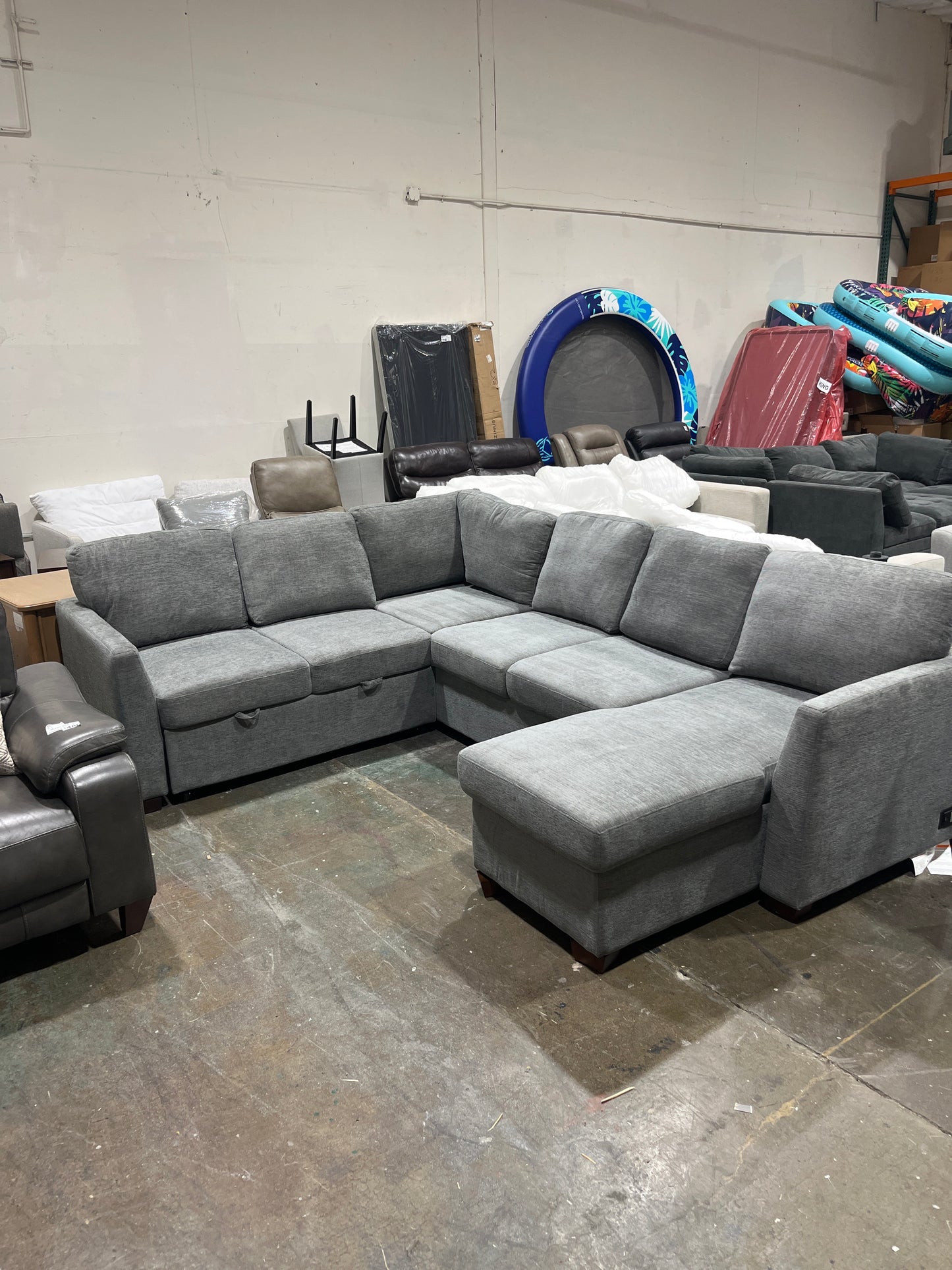 Coddle Luke Sleeper Sectional with Reversible Chaise and Storage