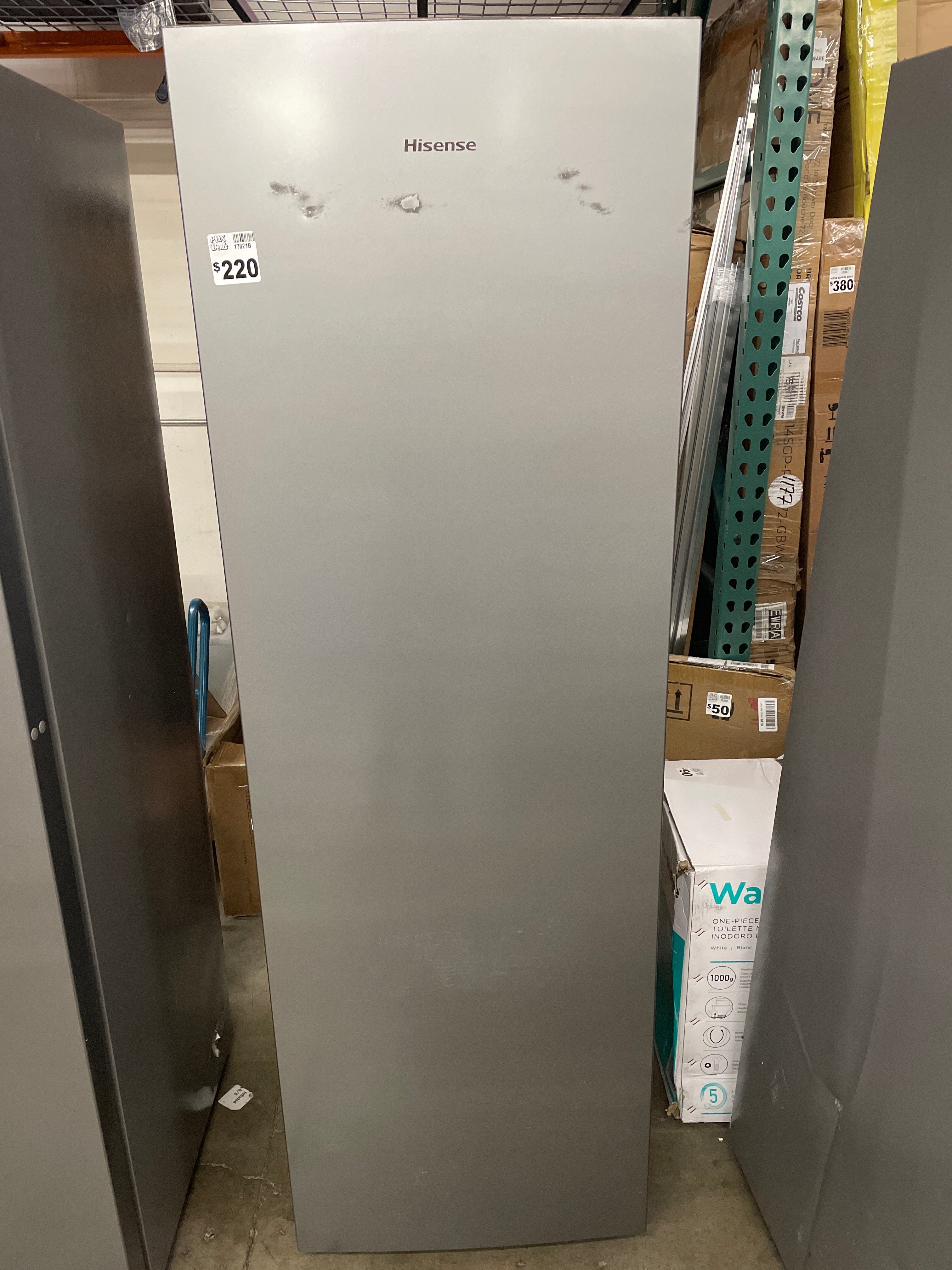 DAMAGED - Hisense 10.2 cu. ft. Garage Ready Frost Free Convertible