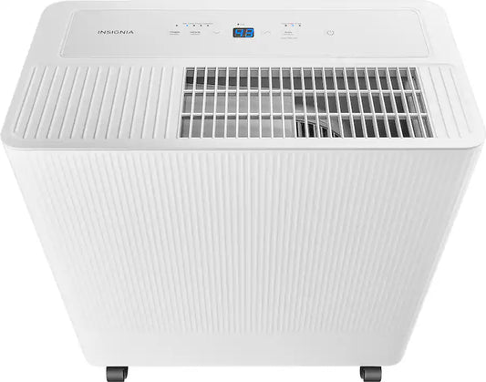 Insignia - 3,000 Sq. Ft. 50-Pint Portable Dehumidifier - White