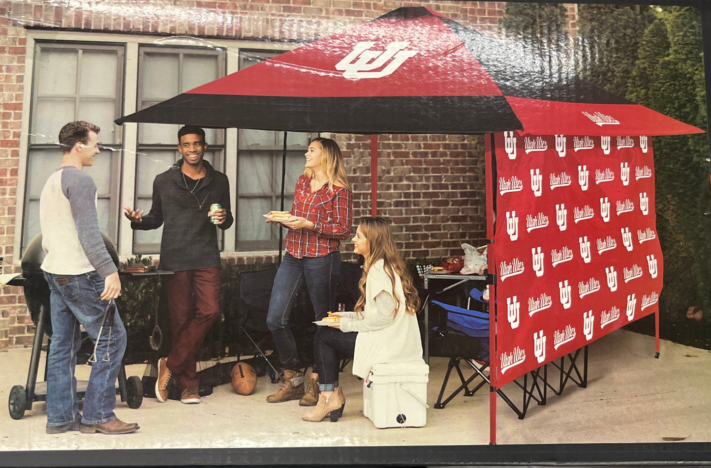 NEW - Logo Brands Utah 12 ft x 12 ft Canopy with Side Panel