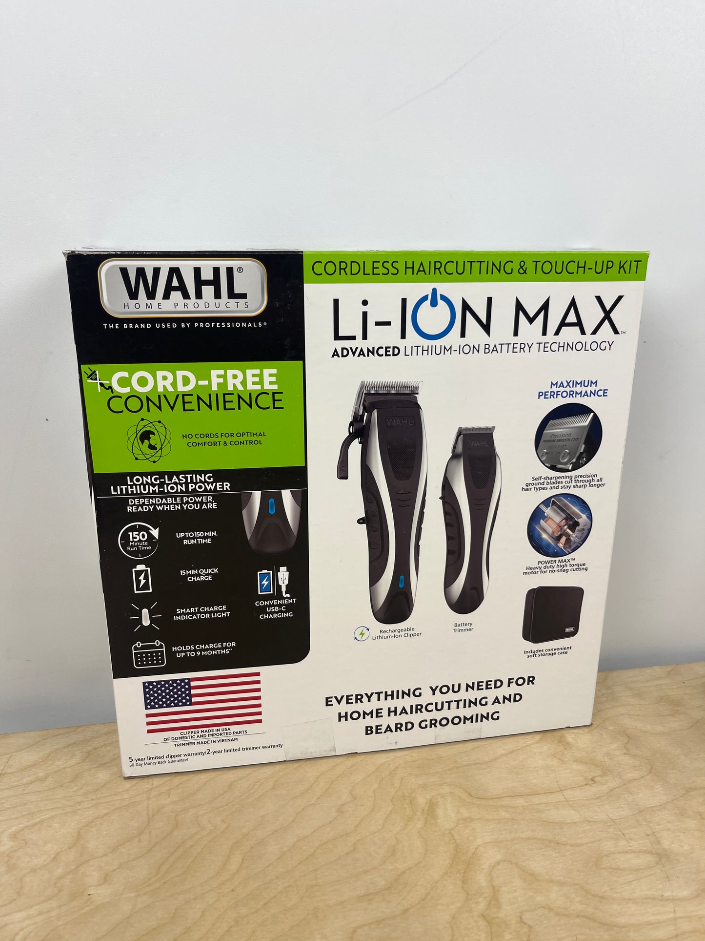 Wahl Li-ION MAX Cordless Haircutting & Beard Grooming Kit