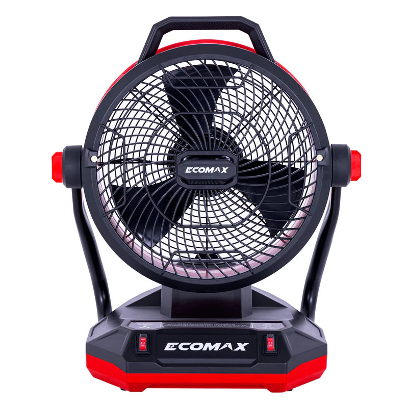 Ecomax 12" AC/DC 2-Speed Misting Fan for Bucket and Garden Hose
