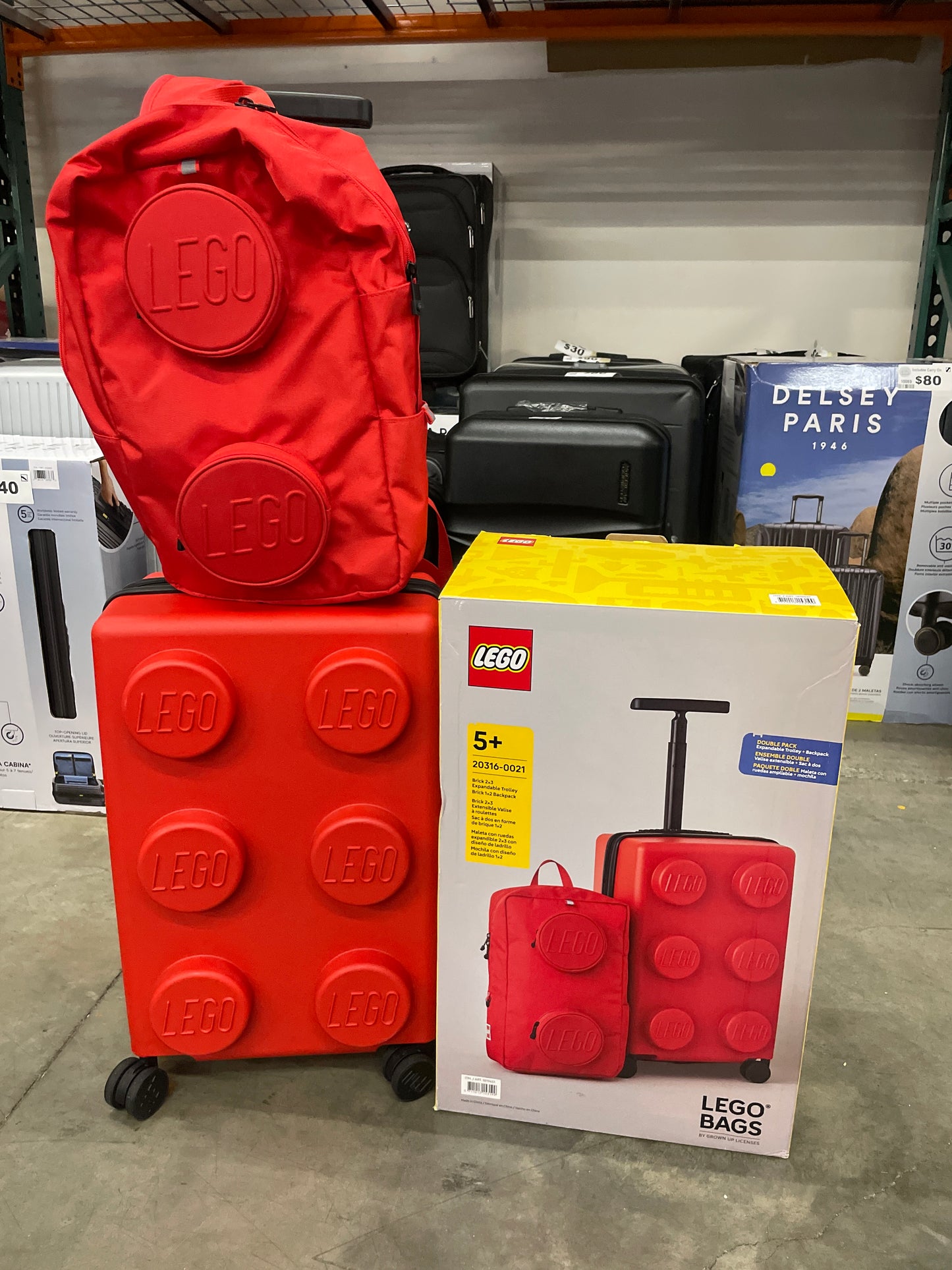 Lego Expandable Carry-on & Backpack Luggage Set