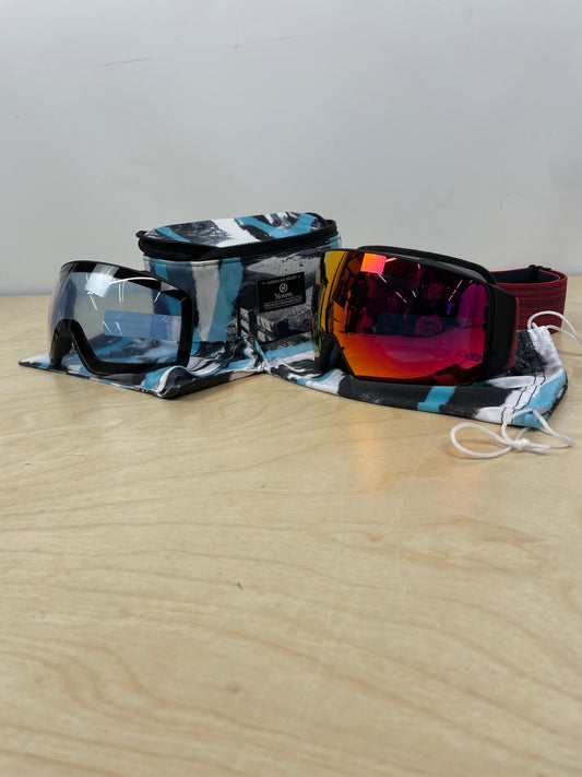Nordik HOD Magnetic OTG Diamant Ski Goggles Men Women Bonus lenses Anti-Fog OTG for Snowboarding Skiing 100% UV protection - Retail $94