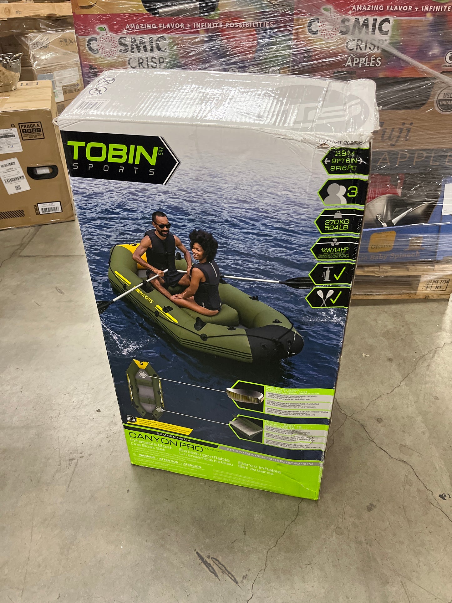NEW - Tobin Sports Canyon Pro Boat - Retail $250