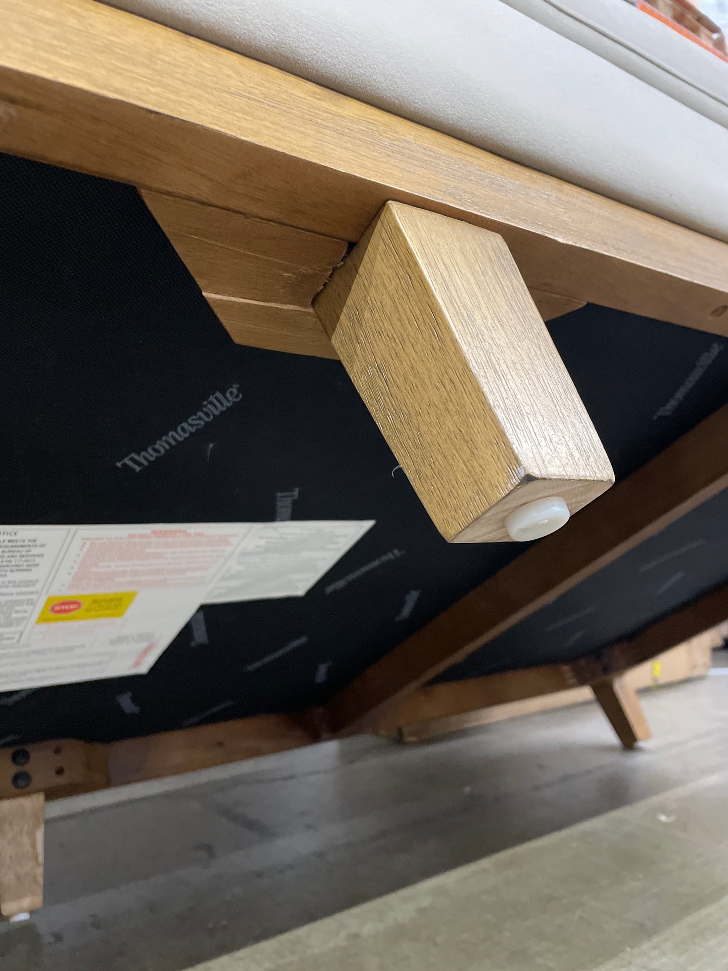 Thomasville Mokena Fabric Stationary Sofa with Storage - Retail $930