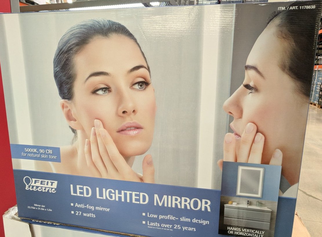 Feit Electric LED Lighted Mirror - Retail $99