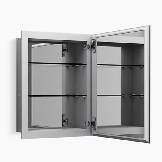 NEW - Kohler 16 in x 20 in Single Door Recessed Medicine Cabinet - Retail $139