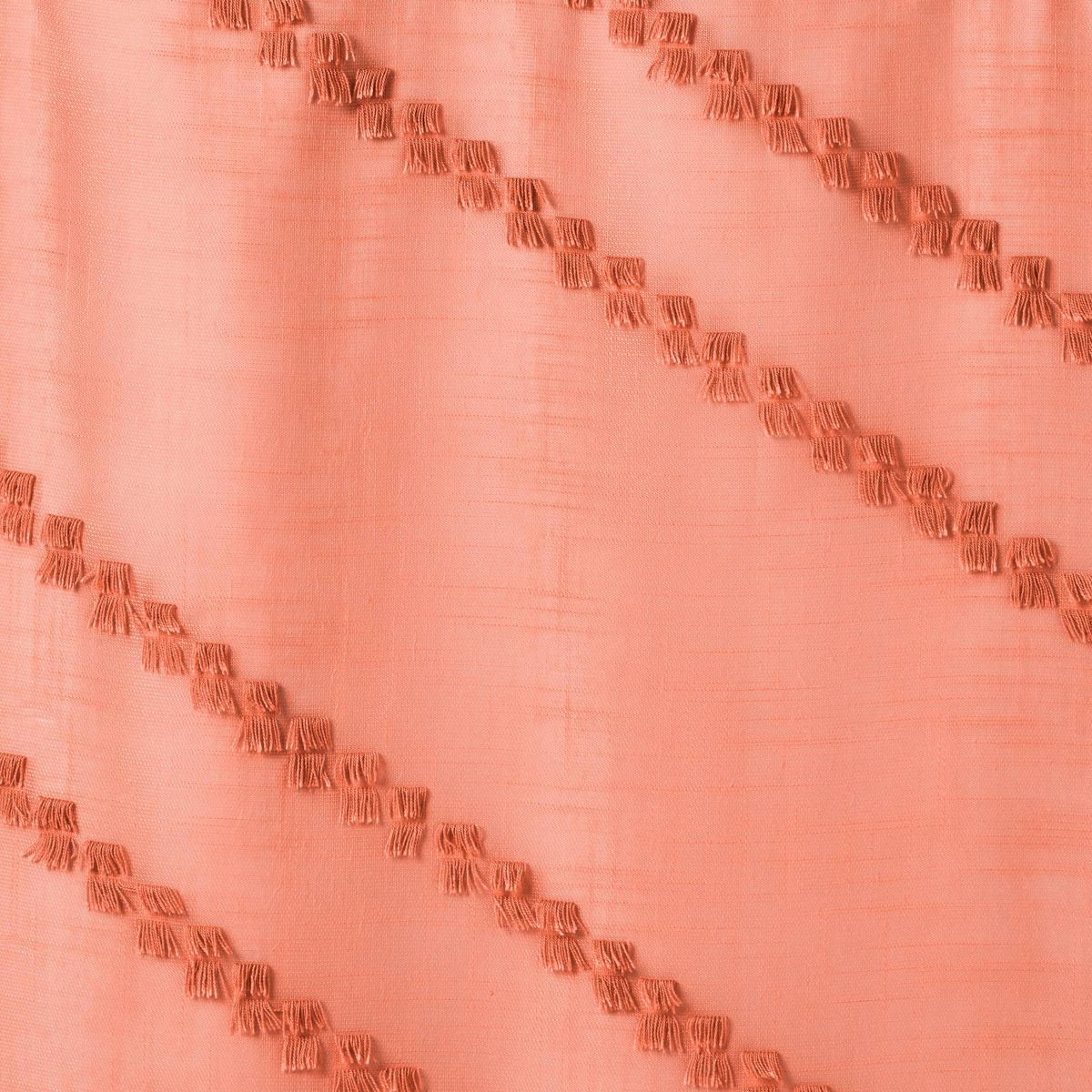 42"W x 84"L Chevron Clip Dotted Sheer Overlay Kids' Blackout Window Curtain Panel Pink - Pillowfort™