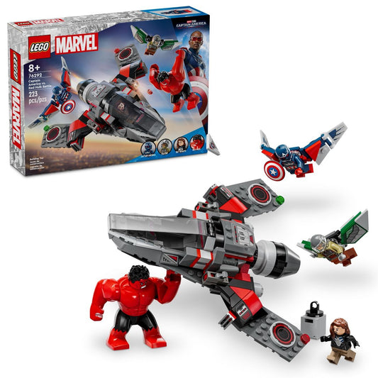LEGO Marvel Captain America vs. Red Hulk Battle Super Hero Toy with Minifigures