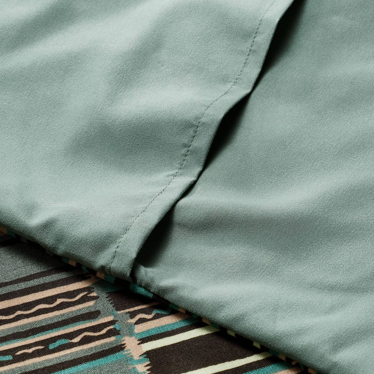 King Jungalow Sun in the Water Duvet Cover & Sham Set Teal - Opalhouse designed with Jungalow: Polyester, 210 Thread Count