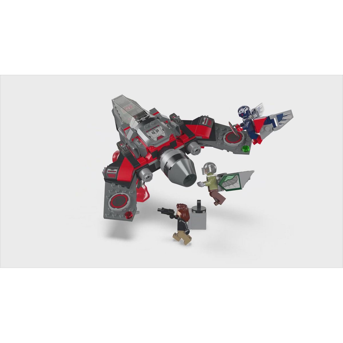 LEGO Marvel Captain America vs. Red Hulk Battle Super Hero Toy with Minifigures