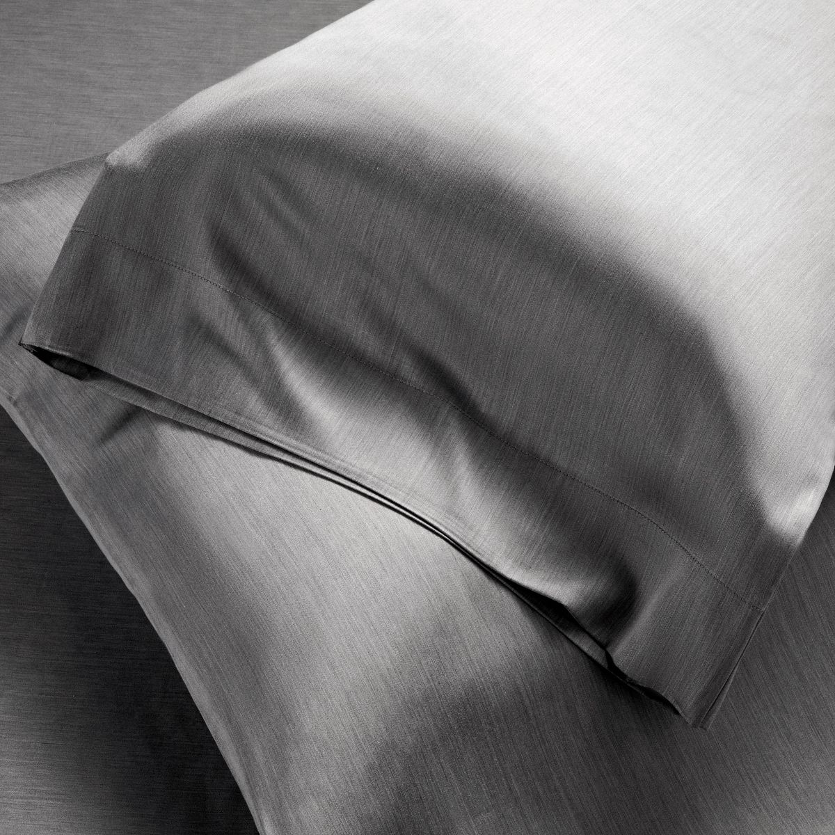 King 400 Thread Count Rayon from Bamboo Pillowcases Dark Gray - Casaluna™