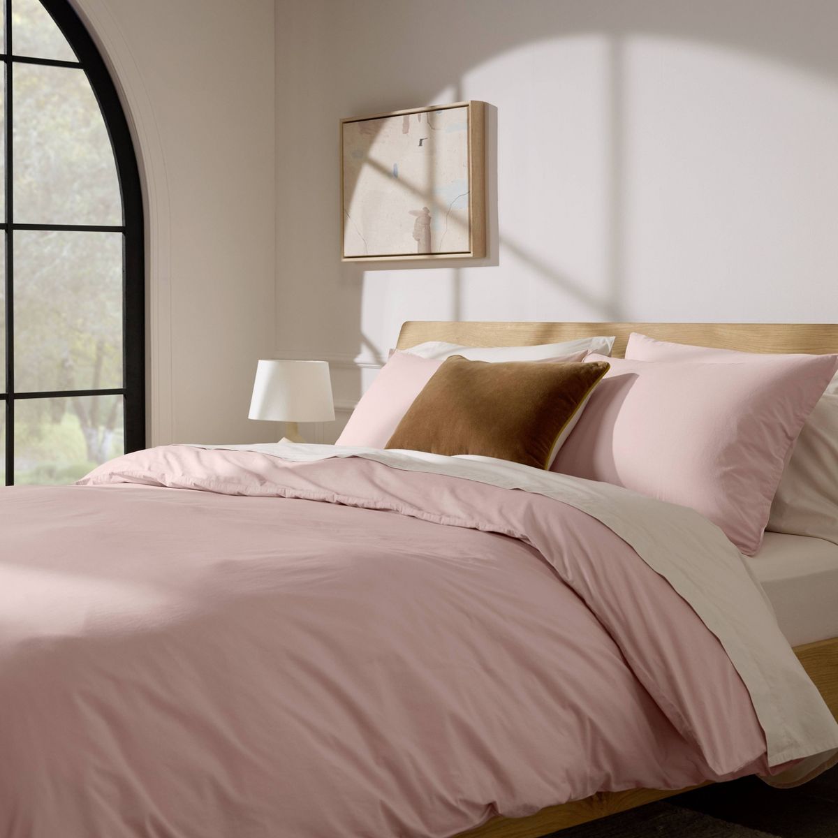 King/California King Casual Organic Cotton Duvet Cover & Sham Set Petal - Parachute for Target