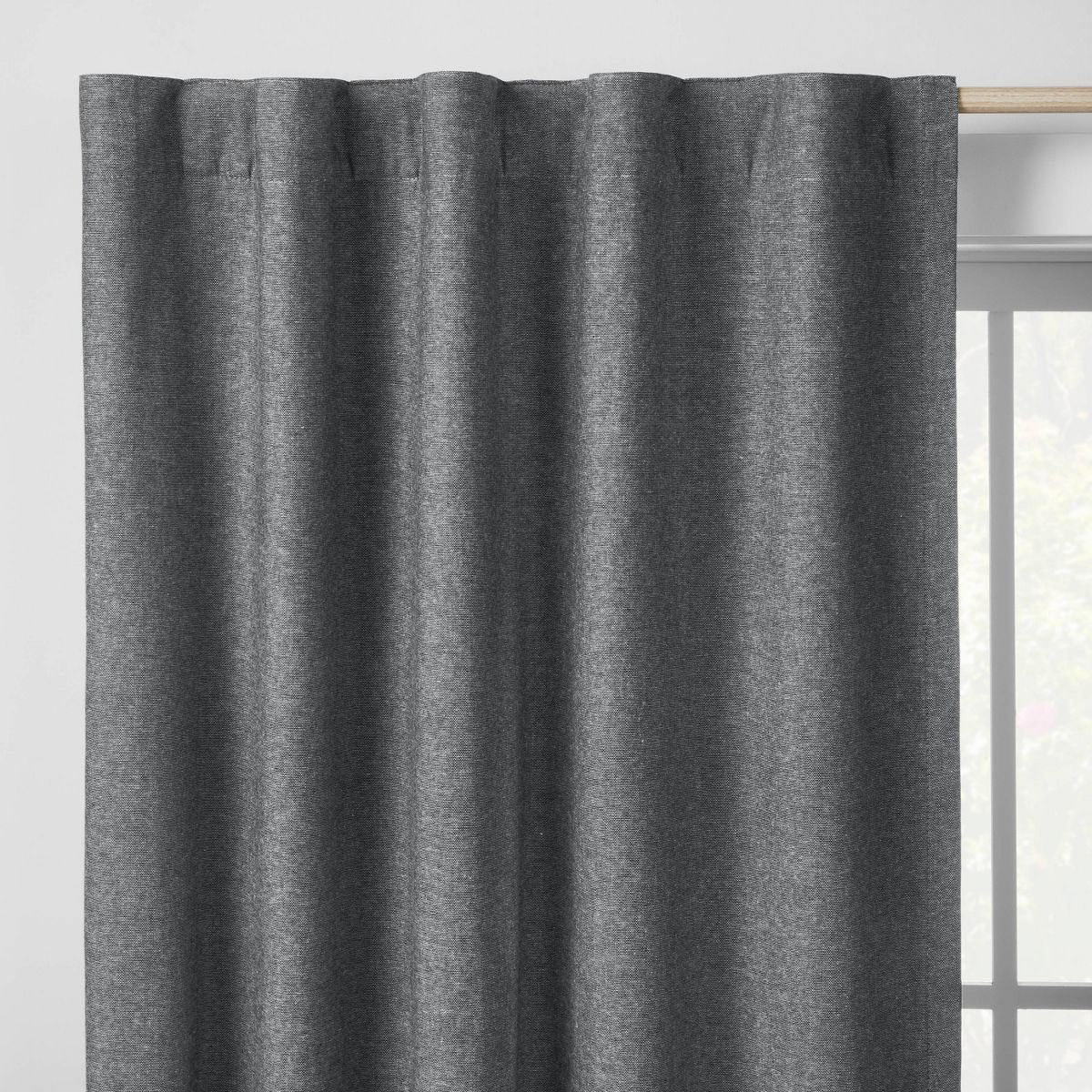 84" Blackout Chambray Cotton Kids' Panel Black - Pillowfort™