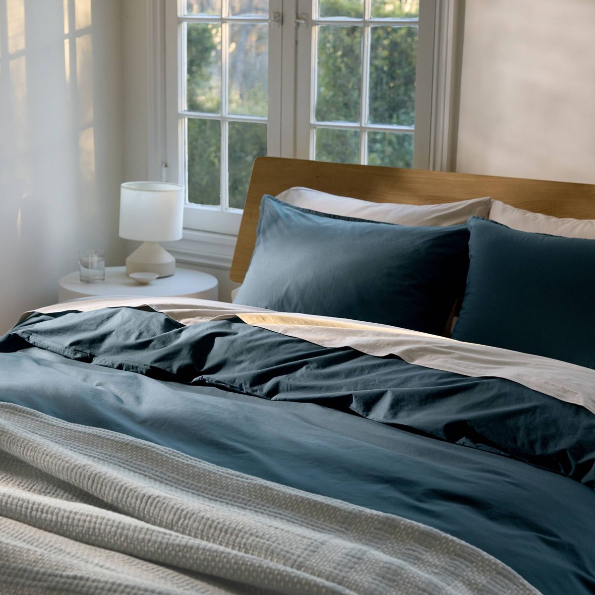 King/California King Casual Organic Cotton Duvet Cover & Sham Set Cove - Parachute for Target