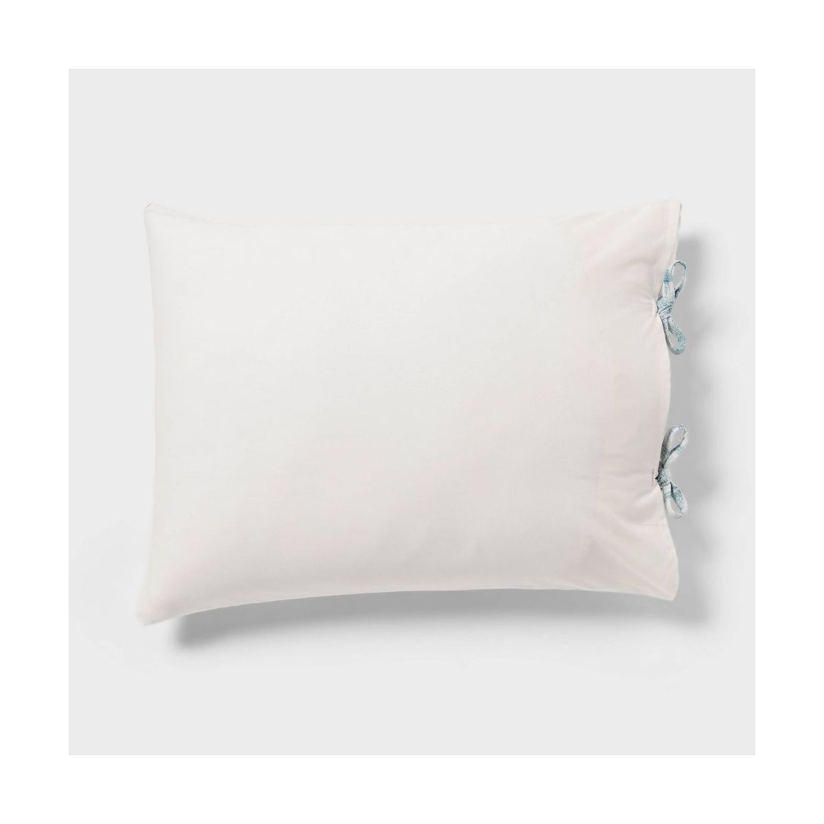King Yarn Dye Ikat Duvet Cover and Sham Set Ivory/Teal Blue/Light Teal Blue - Threshold: Cotton Jacquard, Zippered Closure, OEKO-TEX Certified