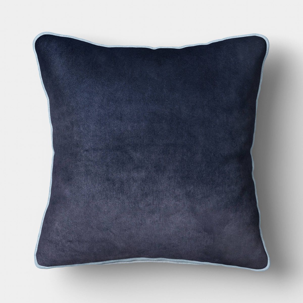 18"x18" Square Outdoor Throw Pillow Coffee/Navy Blue - Threshold™