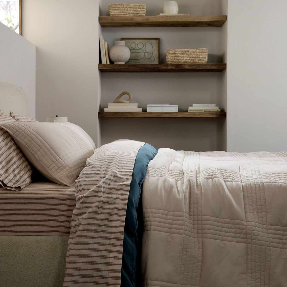 Full/Queen Relaxed Linen Quilt Parchment - Parachute for Target