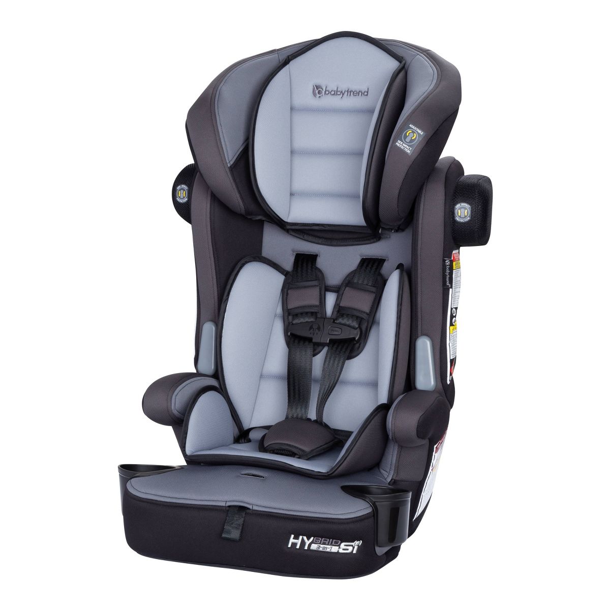 Baby Trend Hybrid SI 3-in-1 Combination Booster Car Seat with Side Impact Protection - Madrid Black