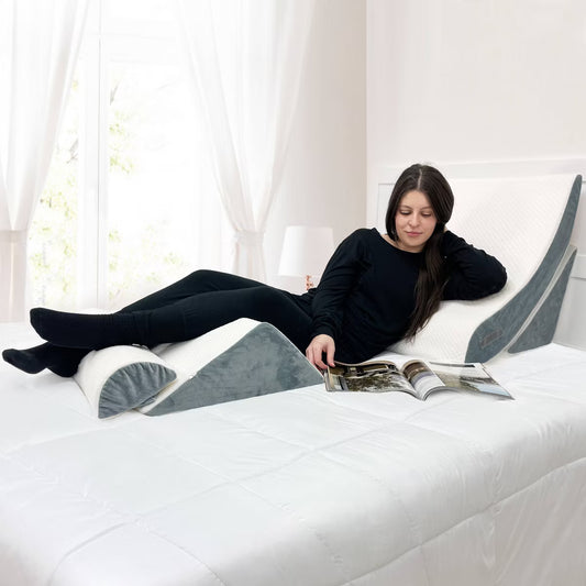 Imaginarium 4pc Adjustable Wedge Pillow Set: Memory Foam & Foam Support
