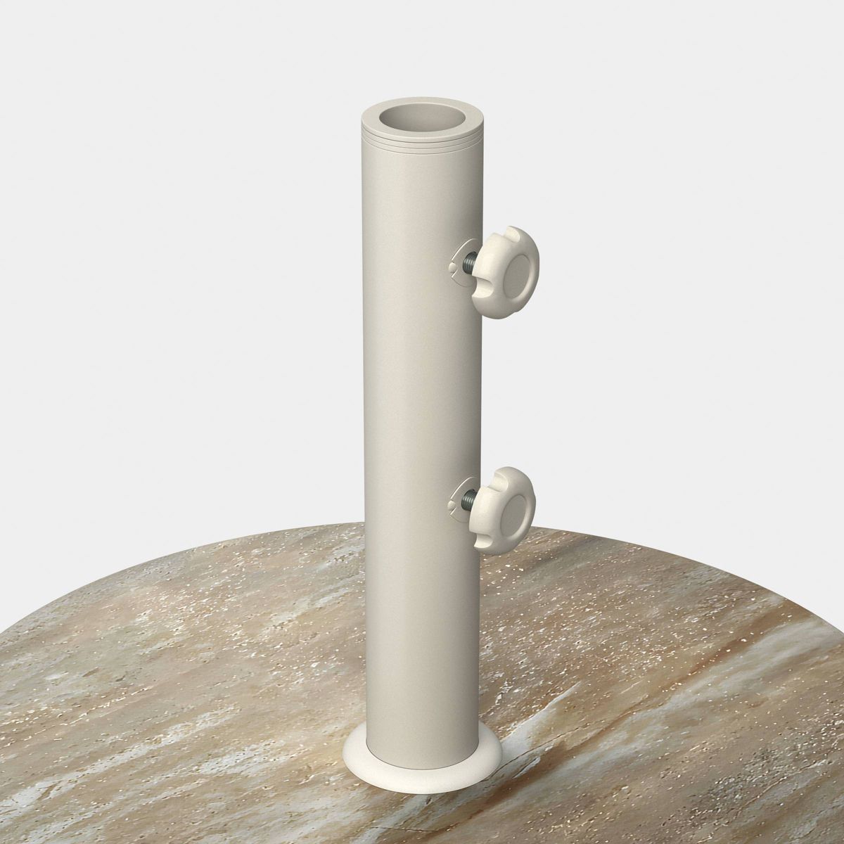 Faux Stone 48lbs Umbrella Base Ivory/Light Stone - Threshold™