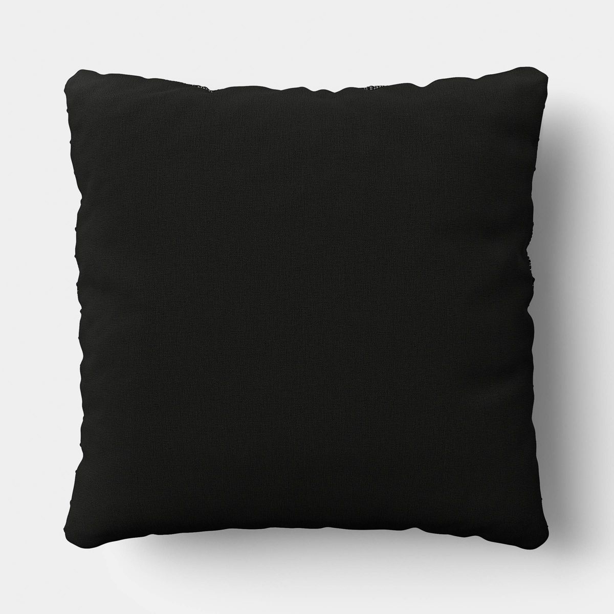 18"x18" Solid Textural Woven Pillow Black - Threshold™