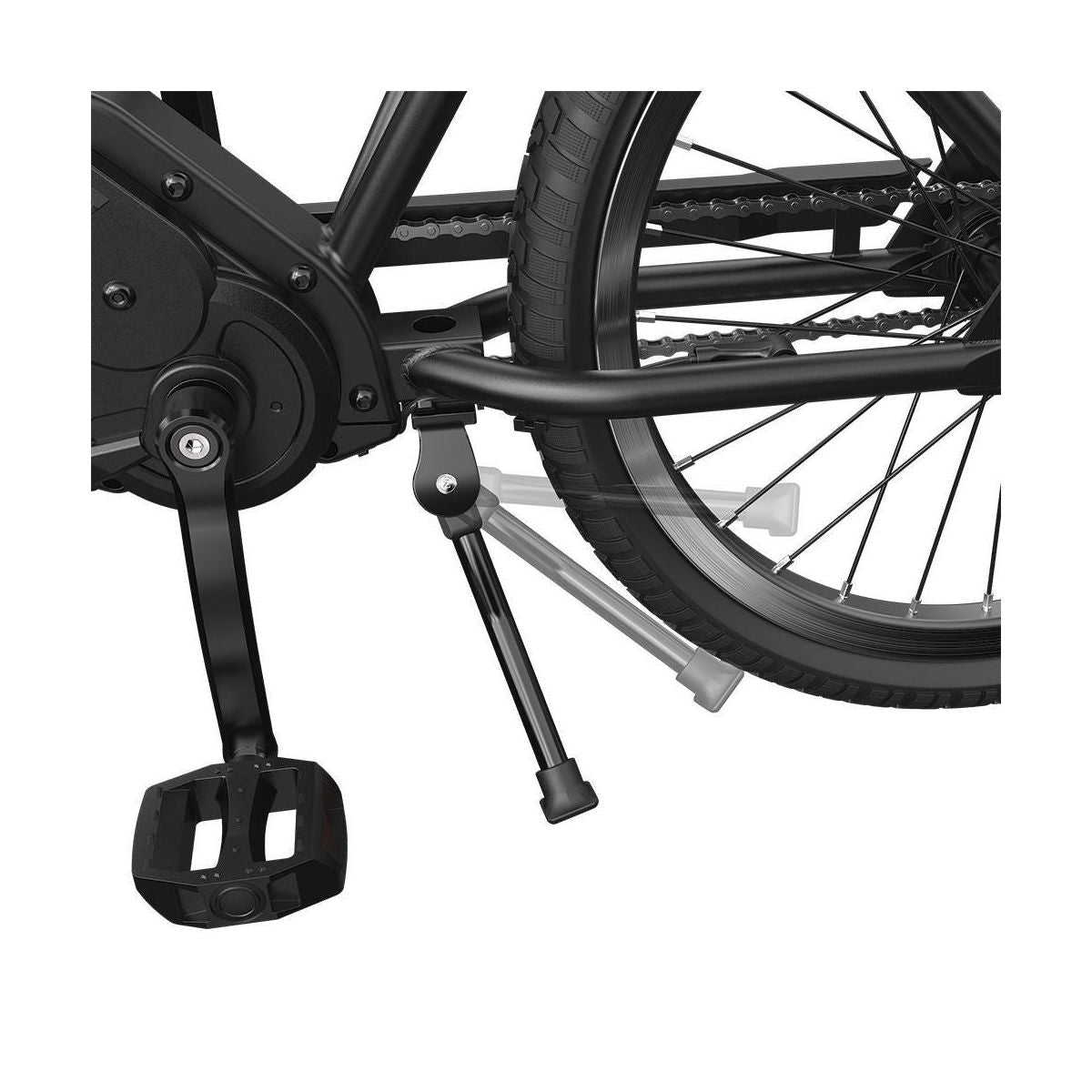 Razor Rambler MD1 Kids Ebike 20" Step-Over Electric Cruiser Bike - Black: Steel Frame, Twist Throttle
