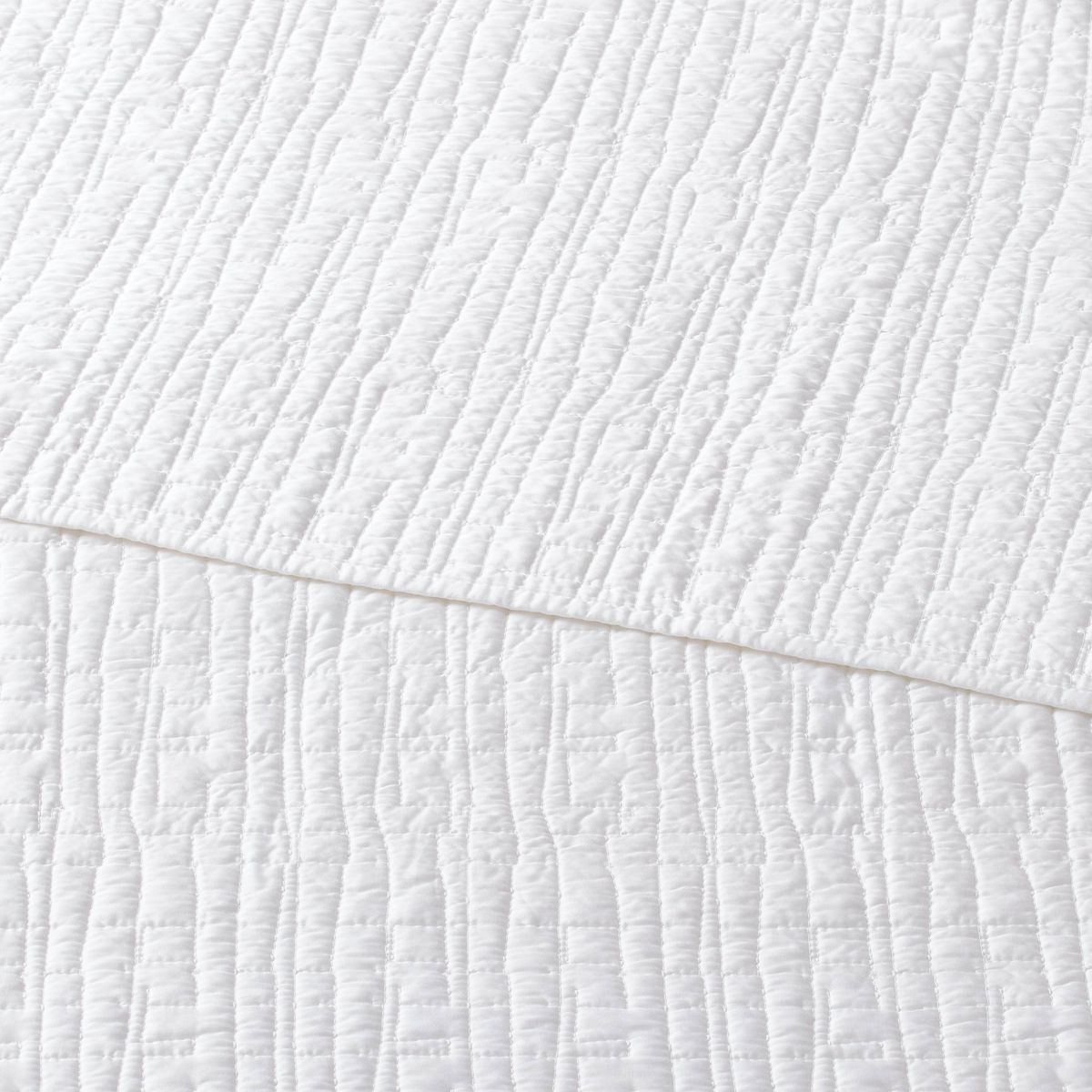 Full/Queen TENCEL® Quilt White - Threshold™: OEKO-TEX Certified, Lightweight, Cooling Comfort Coverlet