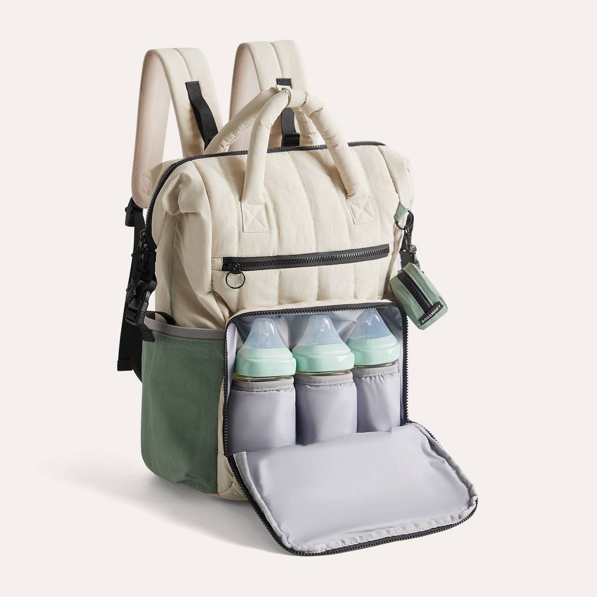 Bagsmart 25L Walker Featherlight Travel Diaper Backpack - Celadon