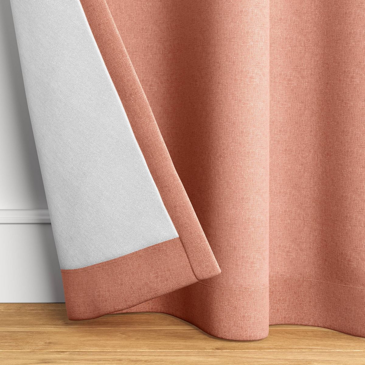 50"x95" Blackout Aruba Window Curtain Panel Rust - Threshold™: Recycled Polyester, Solid, Indoor, OEKO-TEX Certified