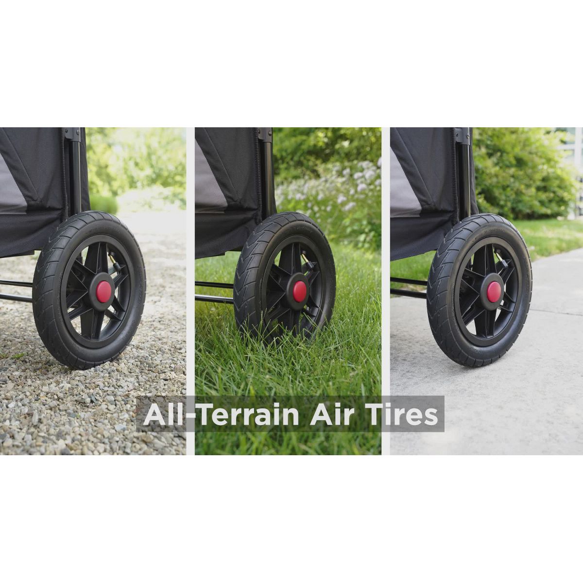 Radio Flyer Folding All Terrain Venture Kid and Cargo Stroller Wagon: Steel & Polyester Frame