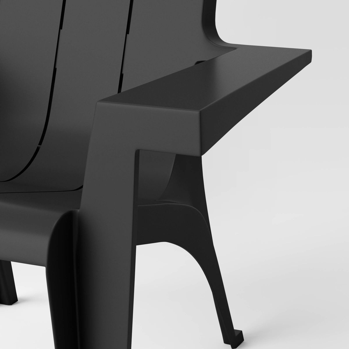 Room Essentials Resin Stackable Adirondack Chair - Black
